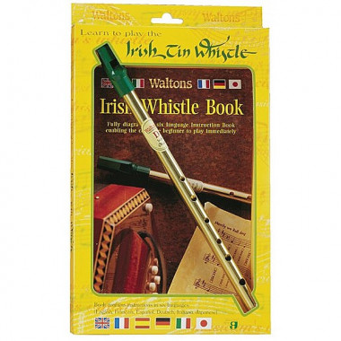 Dilwe Whistle irlandaise en étain 6 trous clé de ré instrument de musique  portable pour enfant et adulte