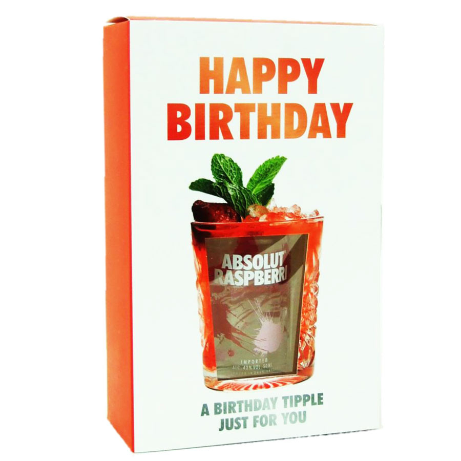 Absolut Vodka Birthday Box 50ml 40