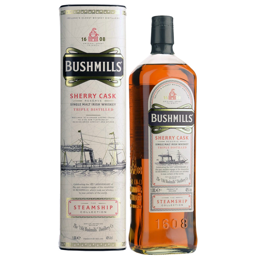 bushmills sherry cask steamship 1l 40