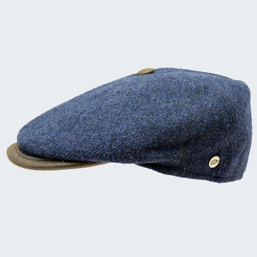 flat cap with button