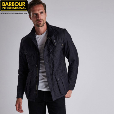 barbour international corner quilted jacket