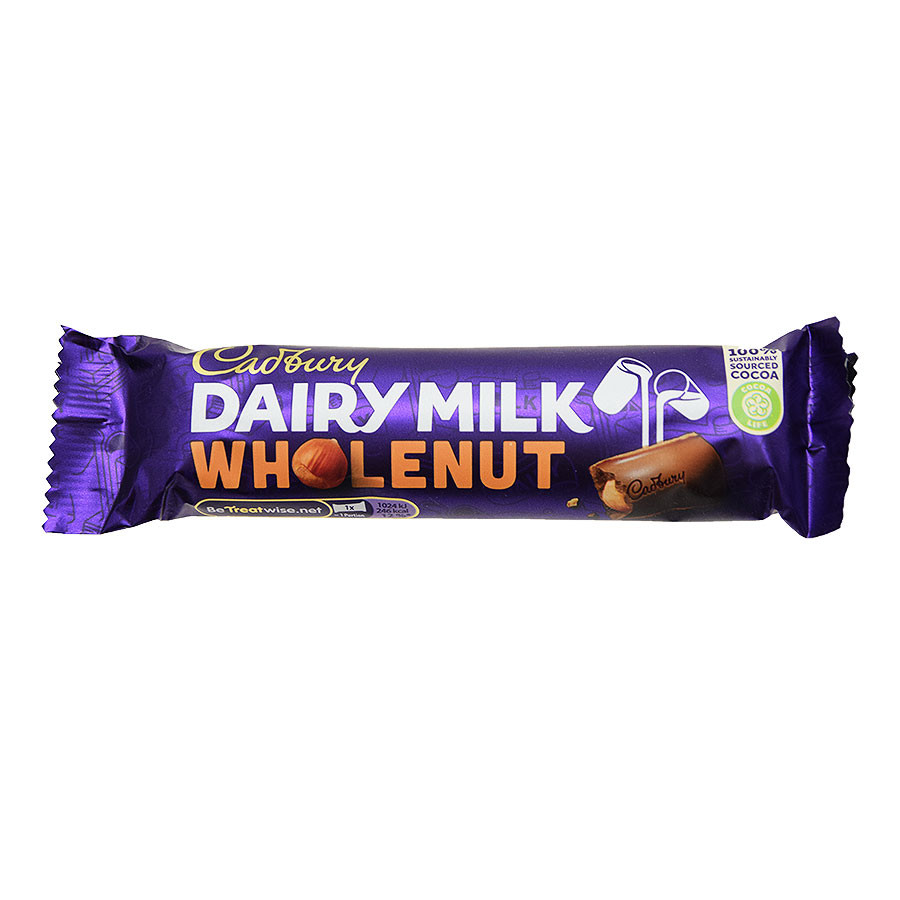 900px x 900px - Cadbury Whole Nut Chocolate Bar 49g - Chocolate Snacks - Le Comptoir  Irlandais