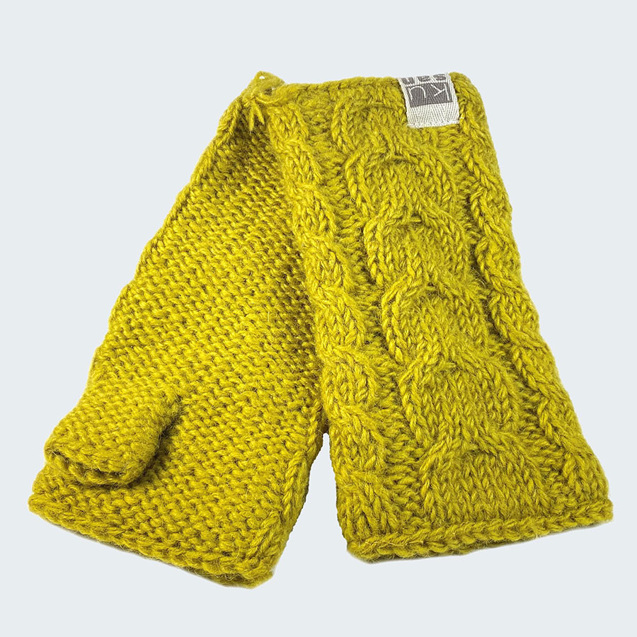 Kusan Yellow Mittens - Gloves & Mittens - Le Comptoir Irlandais