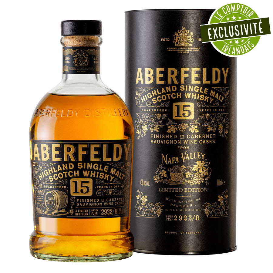 Aberfeldy whisky écossais 21 ans 70cl