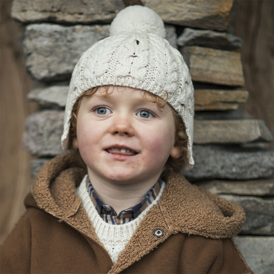 Snood enfant pure laine mérinos irlandais Aran Crafts