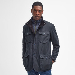 Barbour Ogston Navy Oiled Jacket