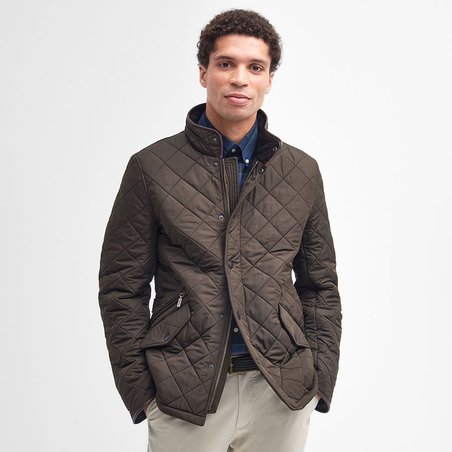 Barbour olive quilted jacket best sale