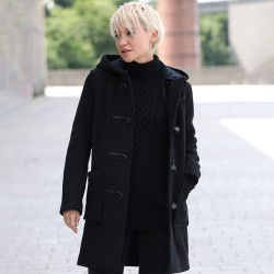 Duffle-Coat Angela noir London Tradition