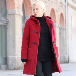 London Tradition Fiona Cherry Zipped Duffle Coat Duffle coats Le Comptoir Irlandais