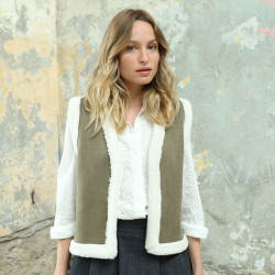 Out Of Ireland Louna Sleeveless Khaki Vest