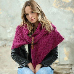 Out Of Ireland Pink Knit Scarf