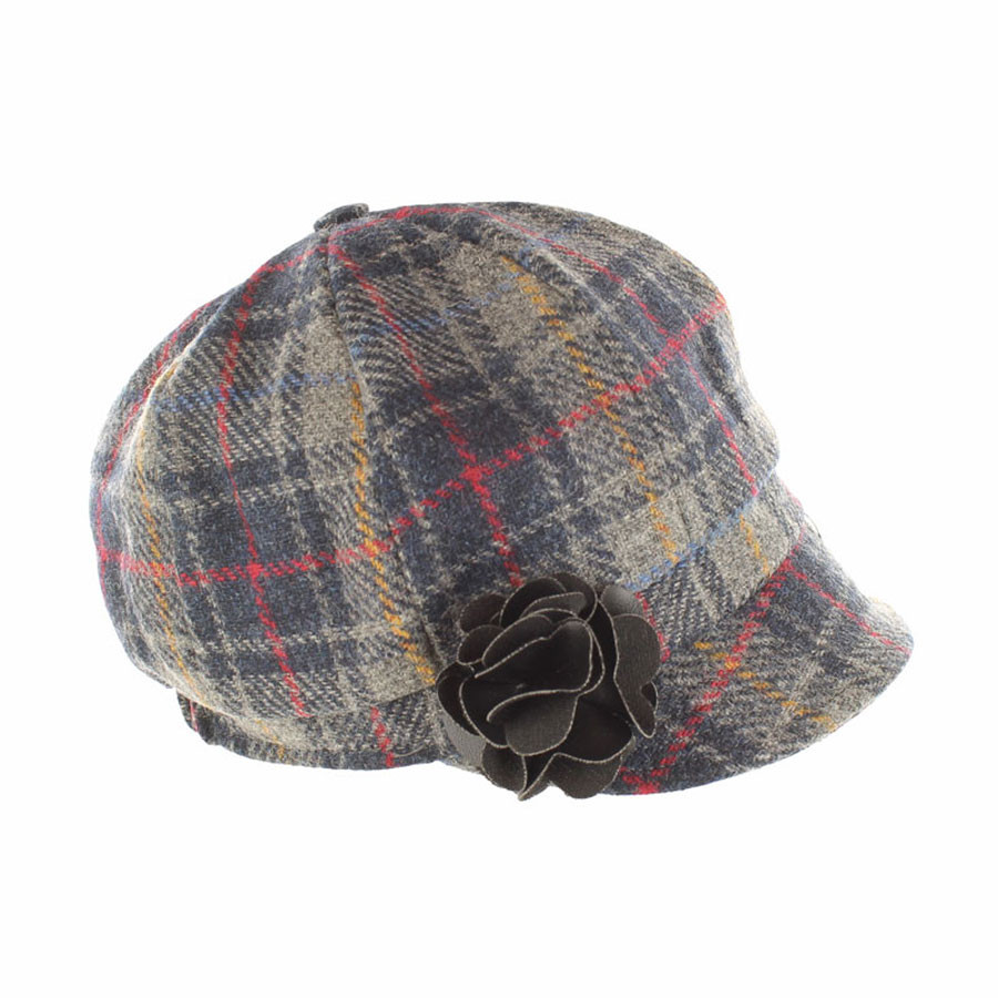 Mucros Weavers Gray And Red Irish Tweed Cap - Irish Caps - Le Comptoir ...