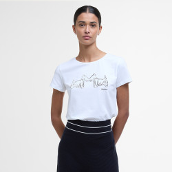 Tshirt Highlands White Barbour